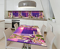 Наклейка 3Д виниловая на стол Zatarga «В ожидании любимого» 650х1200 мм для домов, квартир, столов, кофейн,