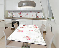 Наклейка 3Д виниловая на стол Zatarga «Французские нотки» 600х1200 мм для домов, квартир, столов, кофейн, кафе