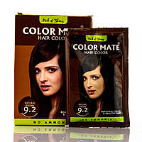 Хна трав'яна коричнева на натуральній основі Color Mate Natural Brown 9.2,15 гр Фарба для волосся на основі хни