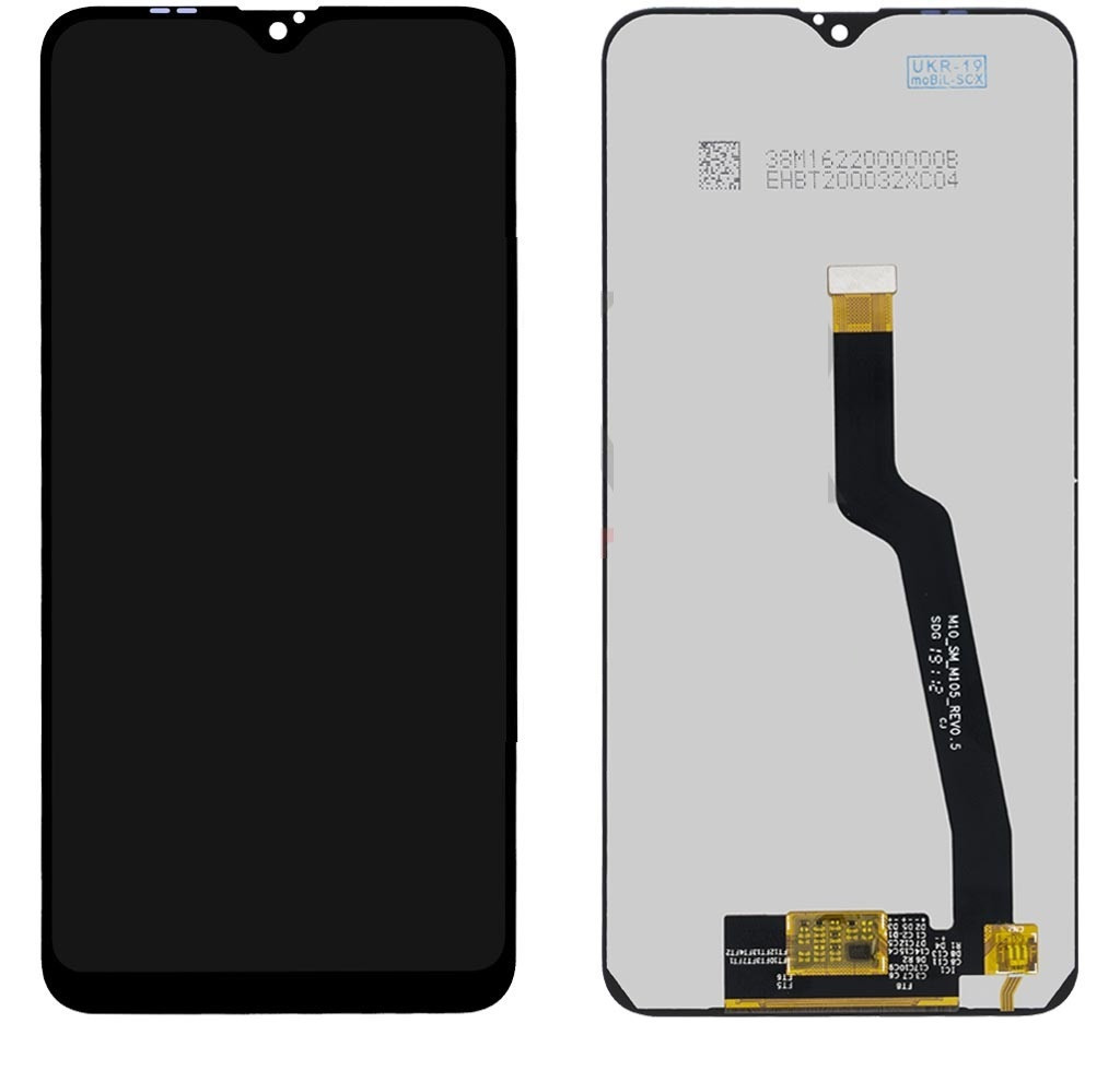 Дисплей для Samsung A10 2019 | A105 | M10 2019 | M105 з сенсорним склом (Чорний) Сервісний оригінал