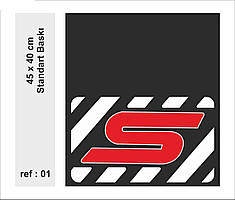 Бризговики колісний з написом SCHWARZMUELLER 450x400 ( комплект 2 шт )