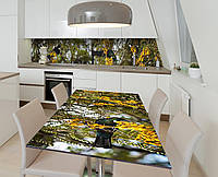 Наклейка 3Д виниловая на стол Zatarga «В гостях у жёлтой акации» 600х1200 мм для домов, квартир, столов,