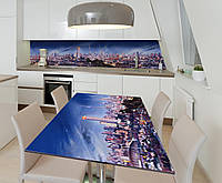Наклейка 3Д виниловая на стол Zatarga «Тайны мегаполиса» 600х1200 мм для домов, квартир, столов, кофейн, кафе