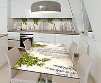Наклейка 3Д виниловая на стол Zatarga «Ароматы Прованса» 600х1200 мм для домов, квартир, столов, кофейн, кафе