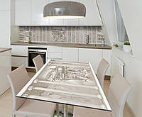 Наклейка 3Д виниловая на стол Zatarga «Римские каникулы» 650х1200 мм для домов, квартир, столов, кофейн, кафе