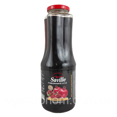 Сік гранатовий Савілл Saville 1L 12шт/ящ (Код: 00-00004834), фото 1