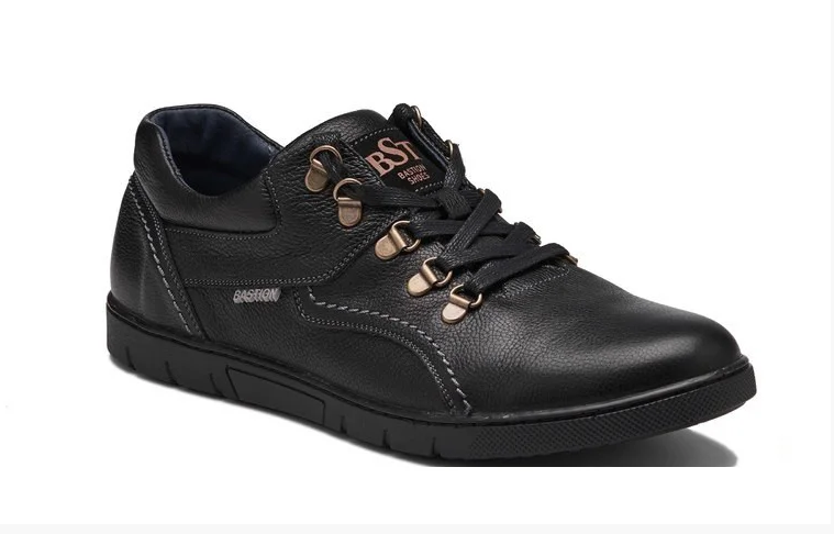 Чоловічі шкіряні туфлі Leather black shoes чорні