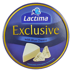 Сир плавлений Лактіма з пліснявою Lactima Blue Cheese 140g 24шт/ящ (Код: 00-00004586)