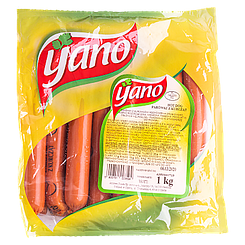 Сосиски Яно Yano 1kg 12шт/ящ (Код: 00-00001382)
