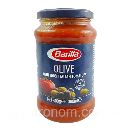 Соус томатно-оливковий Барілла Barilla Olive 400g 6шт/ящ (Код: 00-00004518)