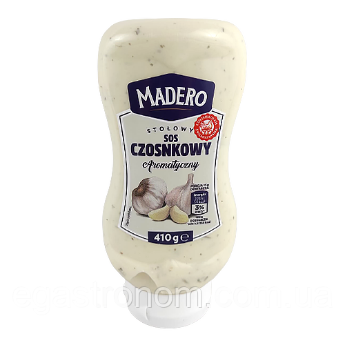 Соус часниковий Мадеро Madero 410g 15шт/ящ (Код: 00-00003744), фото 1