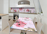 Наліпка 3Д вінілова на стіл Zatarga «Старовинні листи» 600х1200 мм для будинків, квартир, столів, кофеєнь,