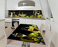 Наклейка 3Д виниловая на стол Zatarga «Белый мускат» 600х1200 мм для домов, квартир, столов, кофейн, кафе