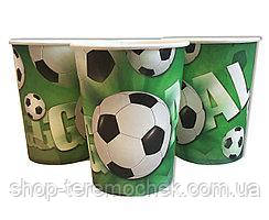 Стаканчики одноразові дитячі Футбол 10 штук, фото 1