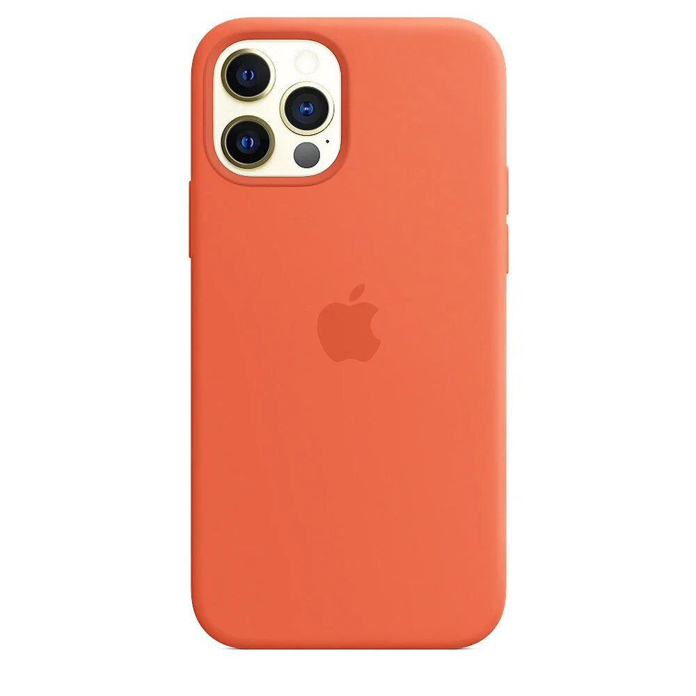 Чохол Silicone case для IPhone 12 Pro Orange жовтогарячий