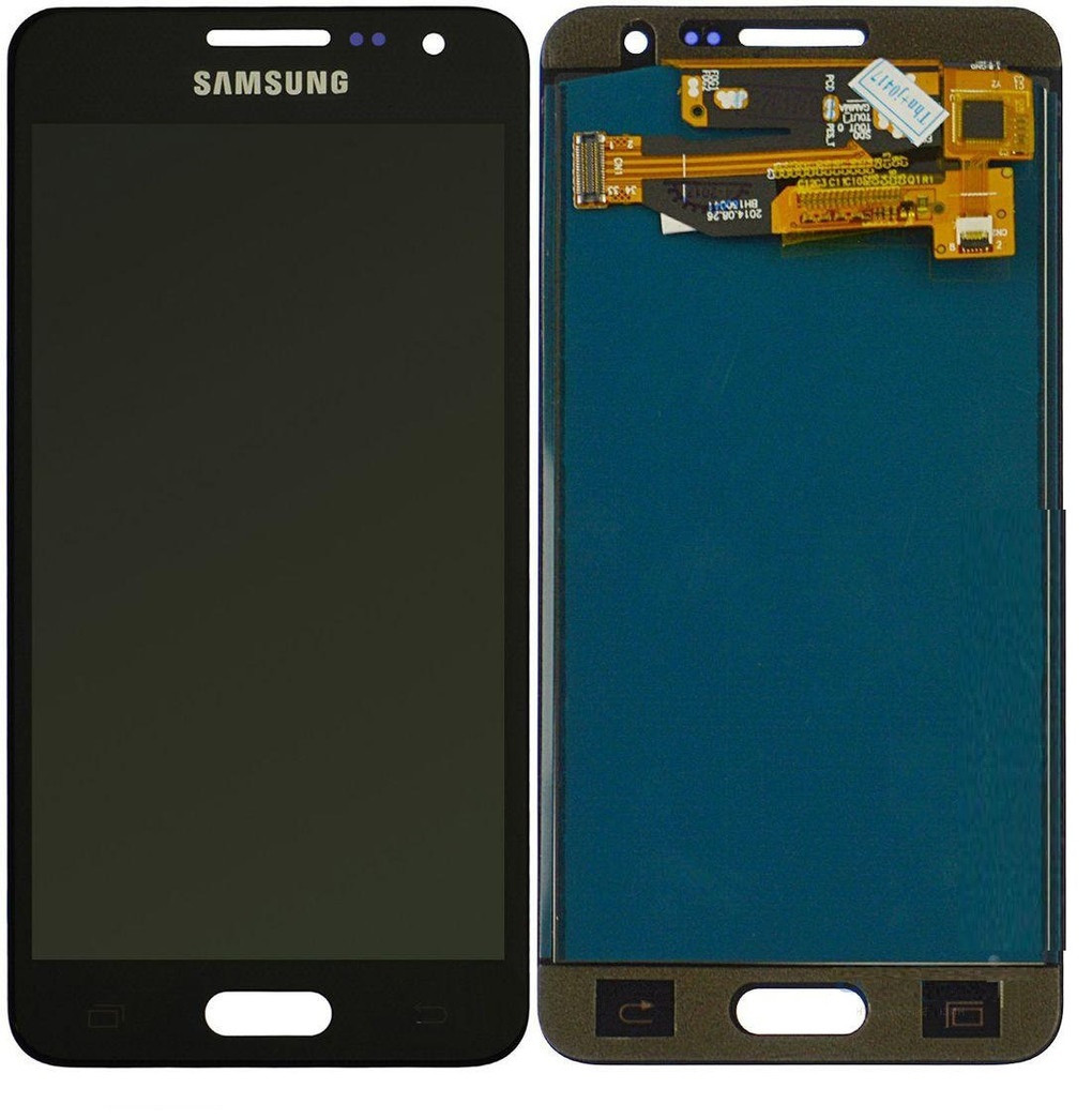 Дисплей для Samsung SM-A300H Galaxy A3 з сенсорним склом (Чорний) Сервісний оригінал