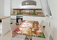 Наклейка 3Д виниловая на стол Zatarga «Королевские хоромы» 650х1200 мм для домов, квартир, столов, кофейн,