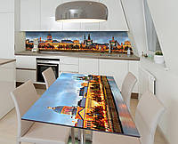 Наклейка 3Д виниловая на стол Zatarga «Свет вечерних аллей» 650х1200 мм для домов, квартир, столов, кофейн,