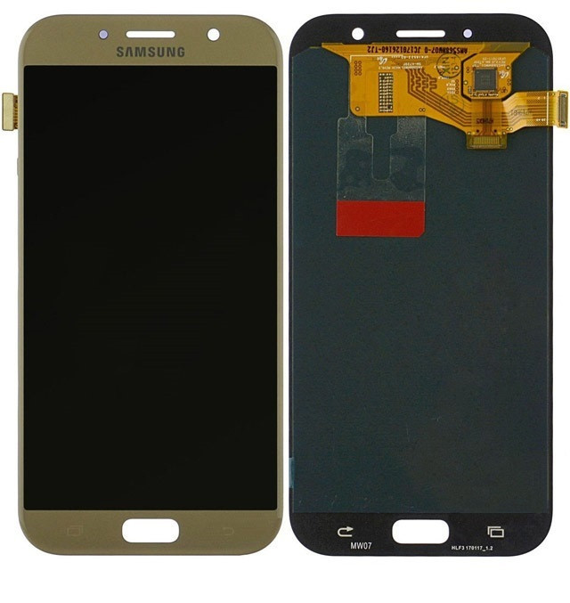 Дисплей для Samsung A720 Galaxy A7 (2017) з сенсорним склом (Золотий) Сервісний оригінал