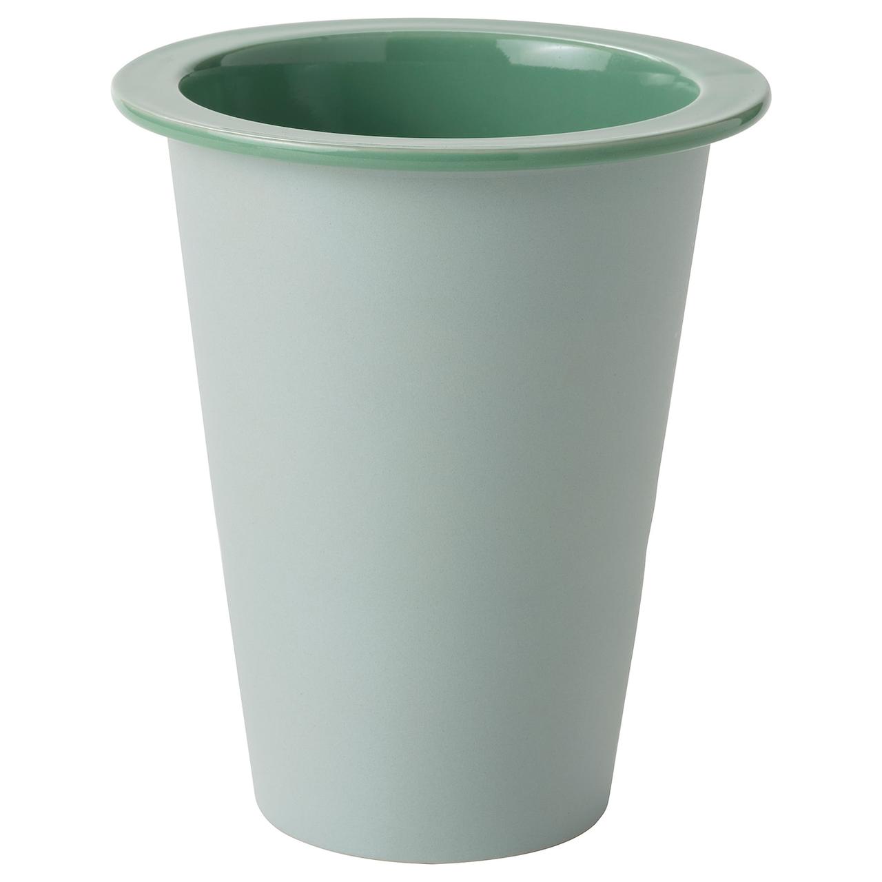 IKEA FNITTRIG Кришка для квіткового горщика, зелена всередині / зовні (204.795.28)