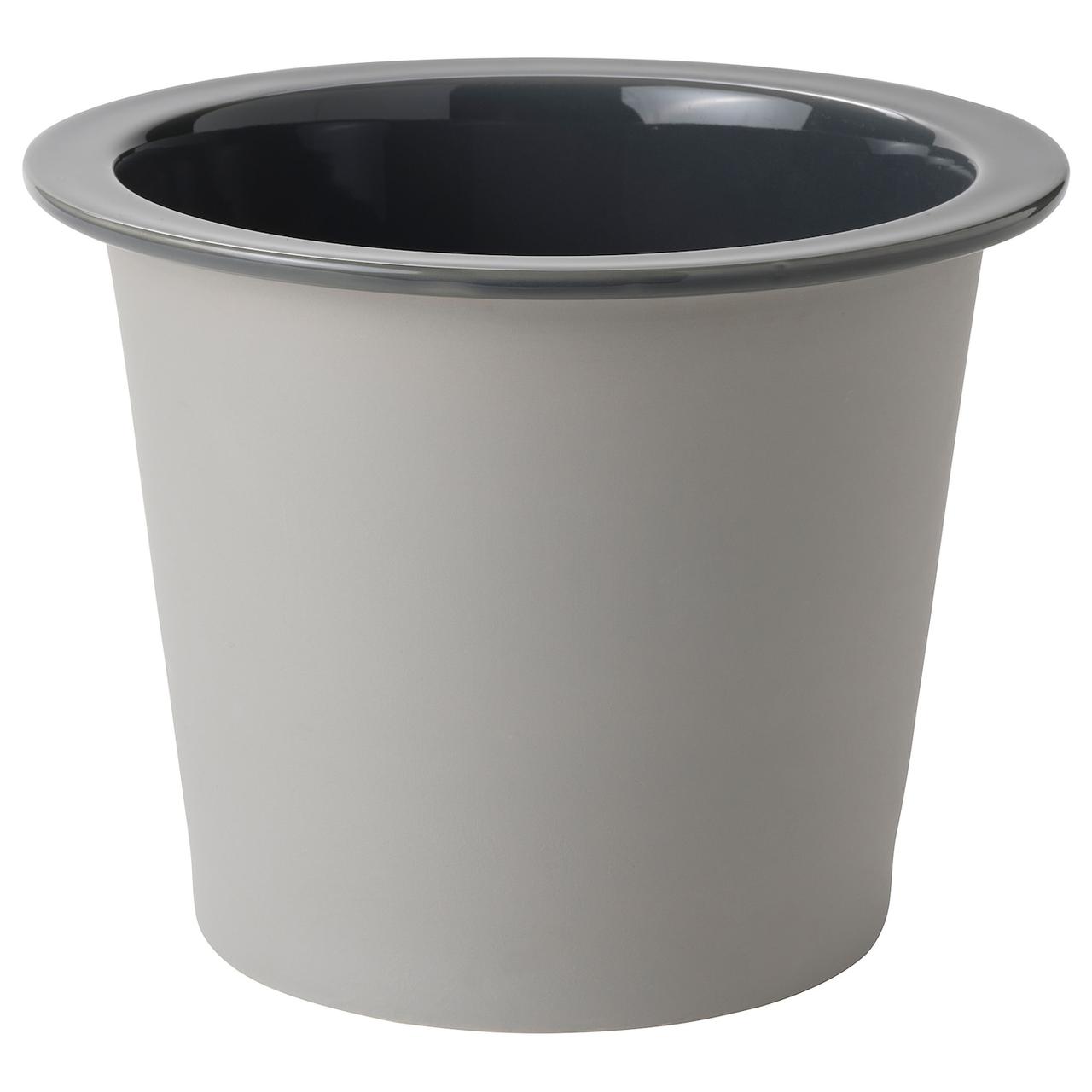 IKEA FNITTRIG Кришка для квіткового горщика, для дому / для вулиці синій / сірий (004.795.29)