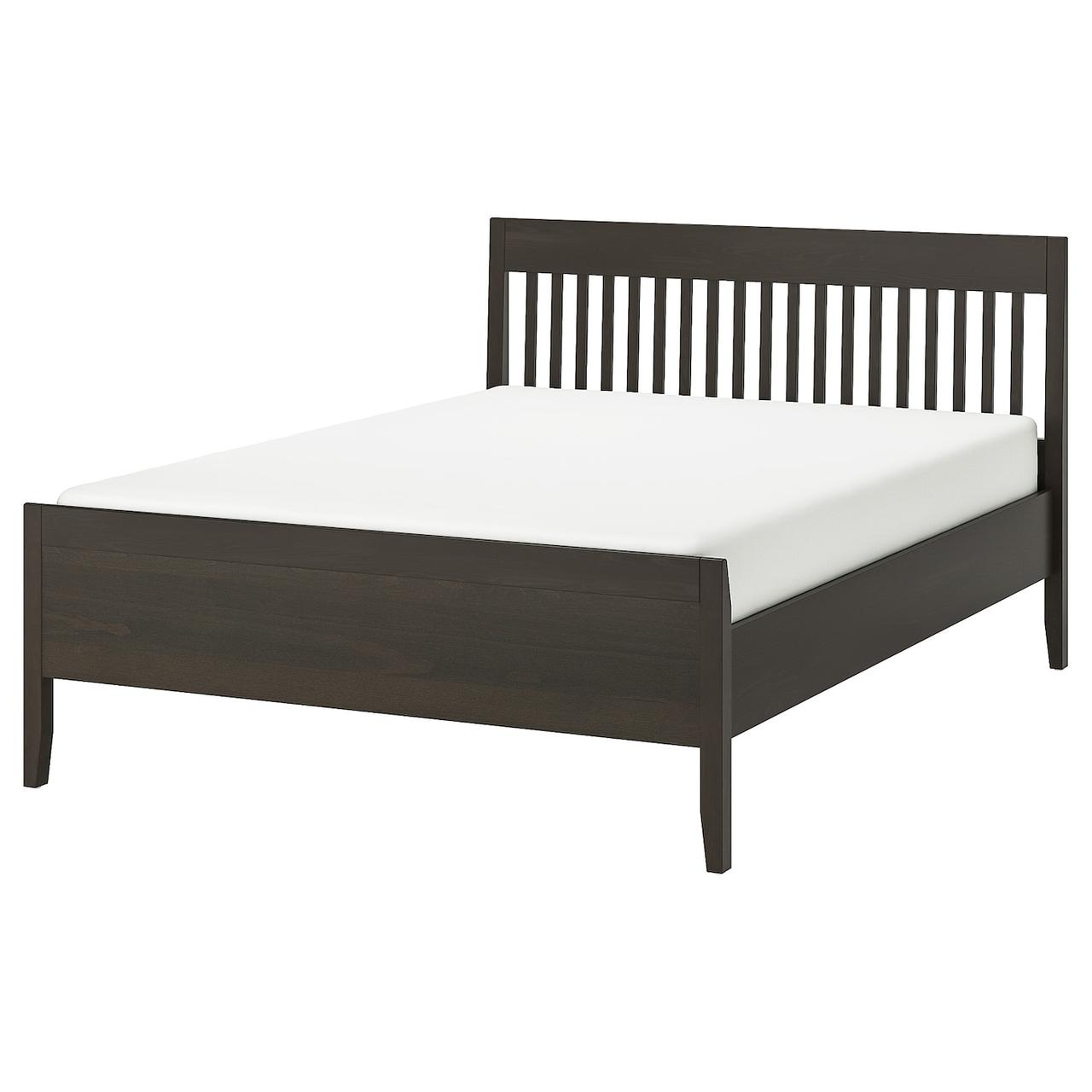 IKEA IDANÄS Каркас ліжка, темно-коричневий / Лейрсунд (993.892.09)