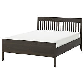 IKEA IDANÄS Каркас ліжка, темно-коричневий / Ленсет (593.921.95)