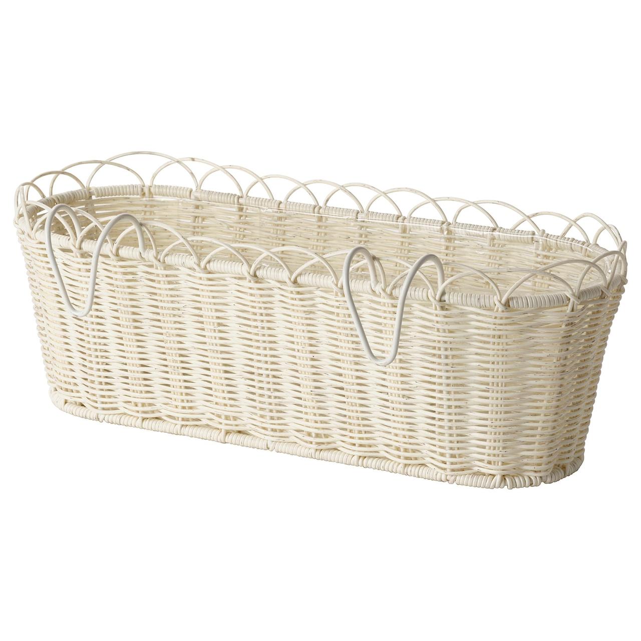 IKEA GALIAMELON Ящик з ручкою, для дому / для вулиці білий (104.758.23)