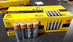 Батарейки Лужні Kodak Alkaline R6 АА 60 штук у блоці термін 2030г.