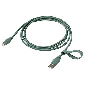 IKEA LILLHULT USB-кабель для освітлення, тканина / сіро-блакитний (904.928.66)