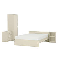 IKEA GURSKEN Комплект мебели для спальни 4 шт, светло-бежевый (794.171.47)