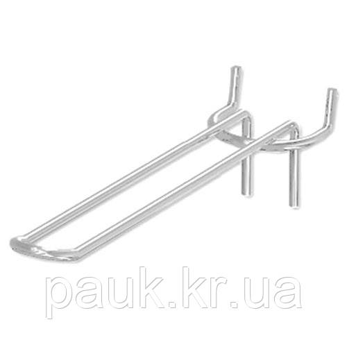 Гачок подвійний 300 мм для торгового стелажу(товщина 6 мм), ГП 300, торговий гачок на стелаж, фото 1