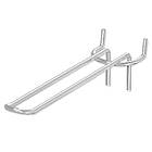 Торговий гачок подвійний 250 мм(товщина 6 мм), ГП 250, торговий гачок на стелаж з перфорацією, фото 2