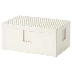 IKEA BYGGLEK Коробка LEGO® з кришкою, біла (503.721.87)