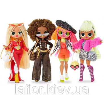 Ігровий набір L.O.L Surprise OMG 4 ляльки Neonlicious Swag Diva Royal Bee
