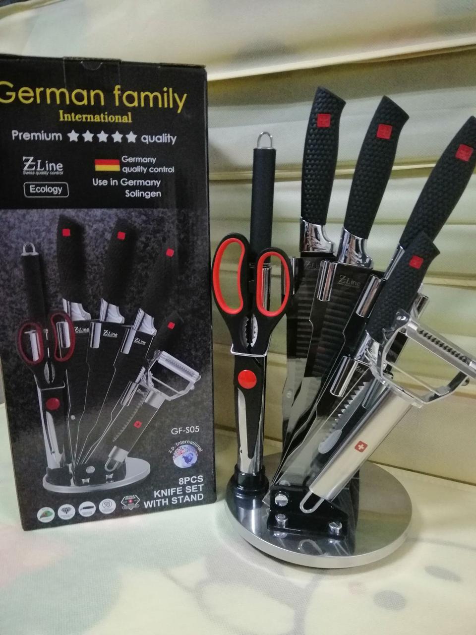 Набір ножів із підставкою 8 предметів German Family