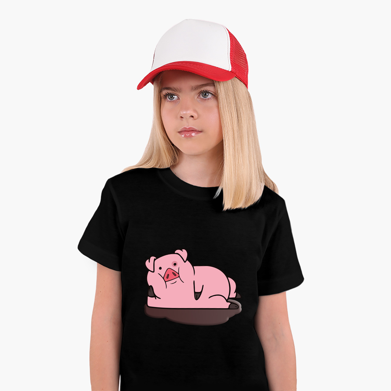 Дитяча футболка Пухля Гравіті Фолз (Waddles Gravity Falls), кольорова футболка Мультсеріали