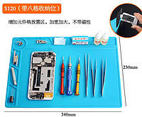 Коврик для пайки силиконовый термостойкий 34х23см/35х25 подкладка мат