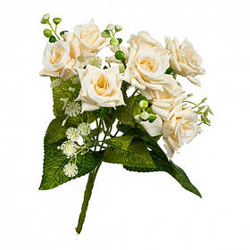 Букет "Белая роза" 32см (8409-037)