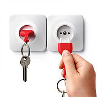 Ключница настенная с брелком для ключей бело-красная Таиланд 115146