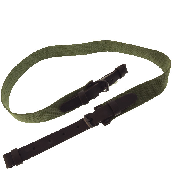 Ремінь "брезентовий" (стрічка ЛРТ. коричнева шкіра) 13210, фото 1