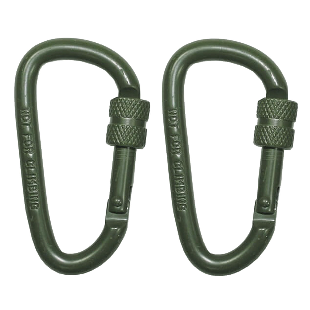 Карабін металевий D 6mmx6cm, 2 штуки Max Fuchs Olive 27535B, фото 1