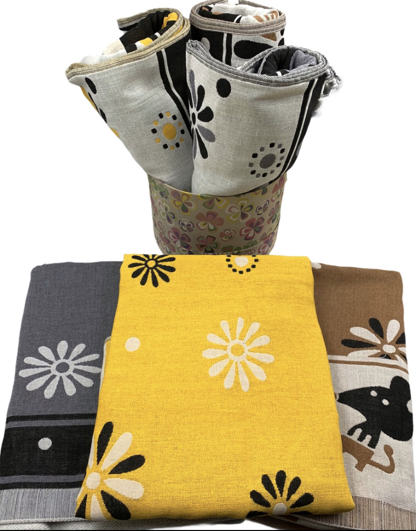 Рушник пляжний з льону 70х140 "Кішечки", фото 1