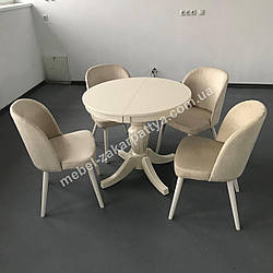 Комплект обідній стіл Амфора та стільці Шанель