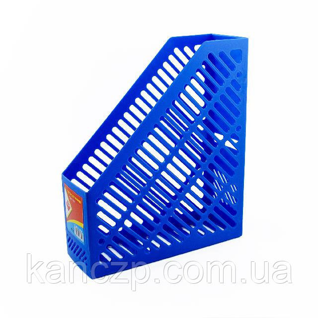 Лоток для паперу пласт.верт.; 250*85*295мм; кол. синій; арт. KL0916-BL; KLERK