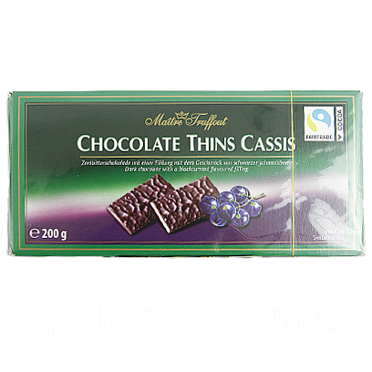Шоколад смородина-ментол Маітре Maitre Truffaut Chocolate 200g 16шт/ящ (Код: 00-00005057), фото 1