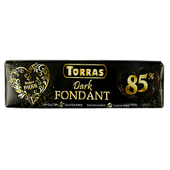 Шоколад чорний 85% (без цукру та глютену) Торрас Torras dark fondant 85% 250g 15шт/ящ (Код: 00-00005477)
