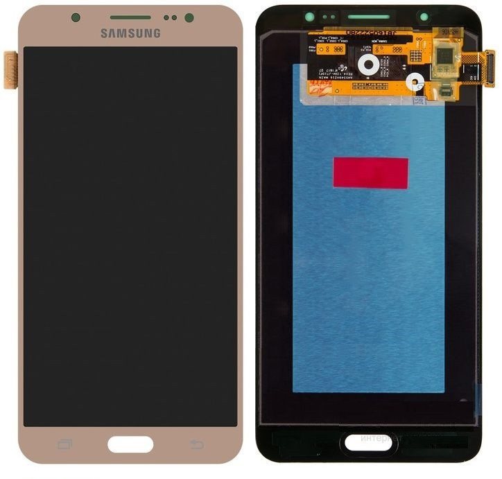 Дисплей для Samsung J710F | J710H Galaxy J7 2016 з сенсорним склом (Золотий) Оригінал Китай