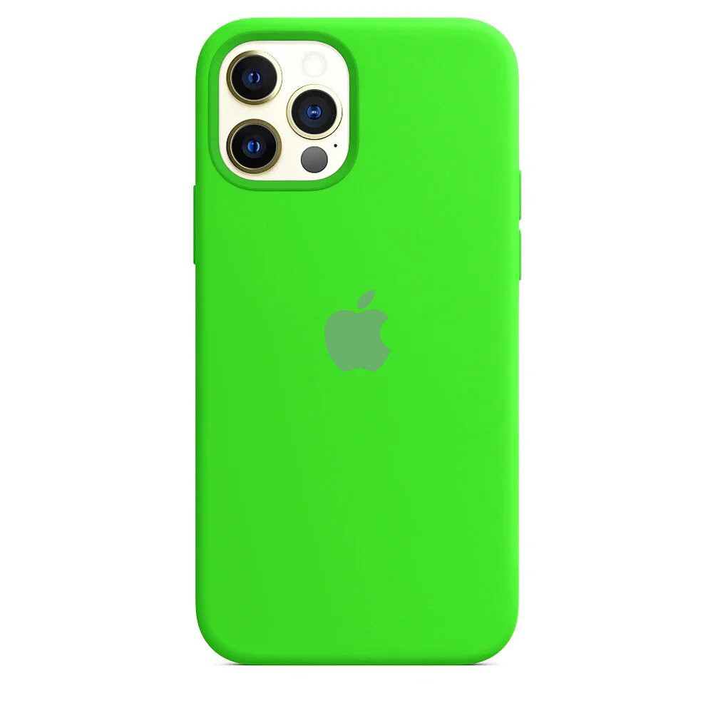 Чохол Silicone case для IPhone 12 Pro Lime green салатовий
