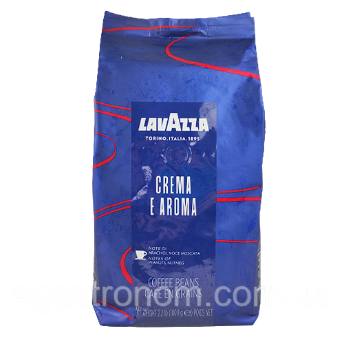 Кава крема арома еспресо (синя) (зерно) Лавацца Lavazza crema e aroma espresso 1kg 6шт/ящ (Код: 00-00002960)